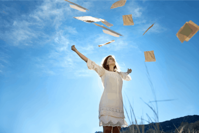 Titelbild für Blogartikel zum Thema "Negative Gedanken loslassen"